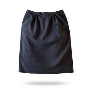 Black Wool Women's Woolen Mills Skirt